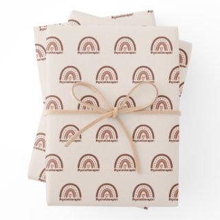 Boho Rainbow Psychotherapist Therapist  Sheets