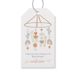 Boho Scandi Mobile Baby Shower Gift Tags