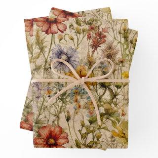 BOHO SUMMER WILDFLOWER FLORAL  SHEET