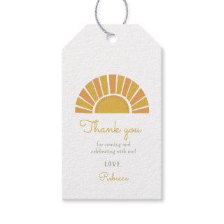 Boho Sun Colorful Baby Shower Gift Tags