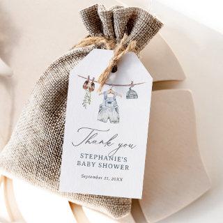 Boho Watercolor Baby Clothes Boy Baby Shower Gift Tags
