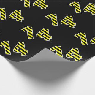 Bold, Black & Yellow Stripes 14 Event # (Birthday)