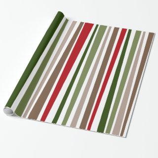 Bold Modern Colorful Uneven Stripes Holiday Style