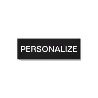 Bold Modern Editable Text Canvas Print
