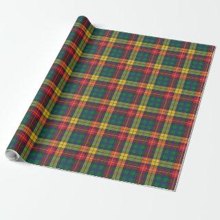 Bold Red Green Yellow Plaid Buchanan Tartan