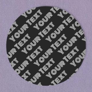 Bold Retro-modern Name or Word Pattern Classic Round Sticker