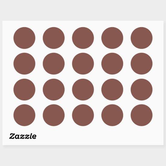 Bole (solid color) classic round sticker