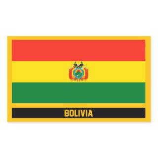 Bolivia Flag Rectangular Sticker