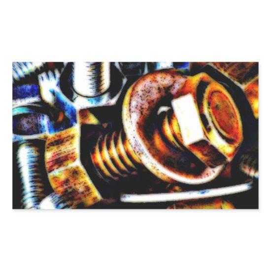 Bolts Pop Art Rectangular Sticker