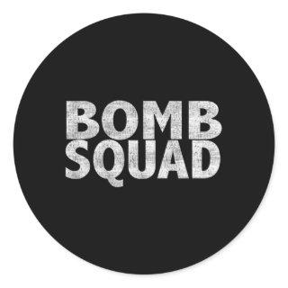 Bomb Squad Eod Classic Round Sticker