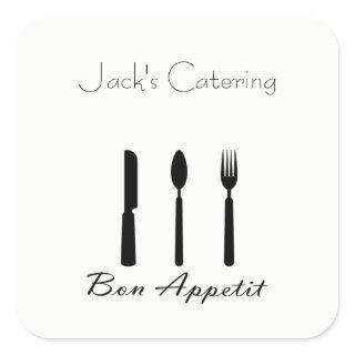 Bon Appetit Table Setting Sticker