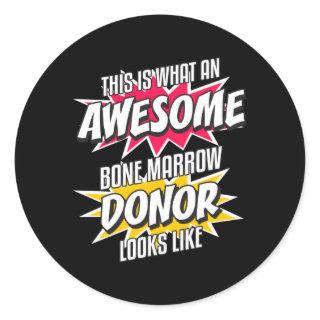 Bone Marrow Donor Transplant Thank You Donation Classic Round Sticker
