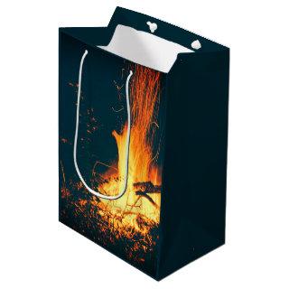 Bonfire Fire Campfire Medium Gift Bag