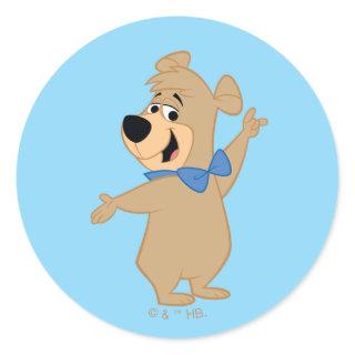 Boo-Boo Bear Arms Wide Classic Round Sticker