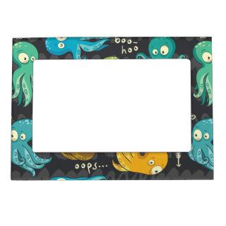 Boo Octopus Cute Multicolor Kids Clothing & Décor Magnetic Frame