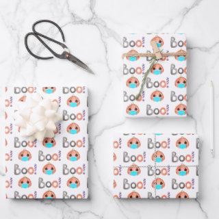 Boo Pumpkin  Flat Sheet Set of 3