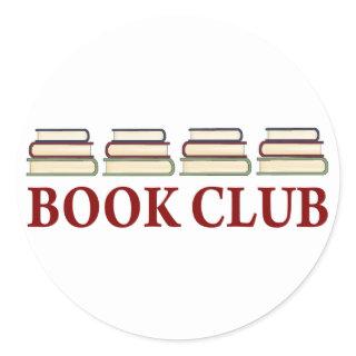 Book Club Gift For Readers Classic Round Sticker