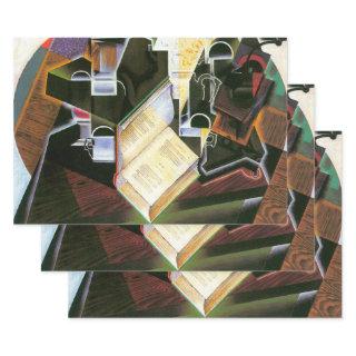 Book, Pipe and Glasses, Juan Gris, Vintage Cubism  Sheets