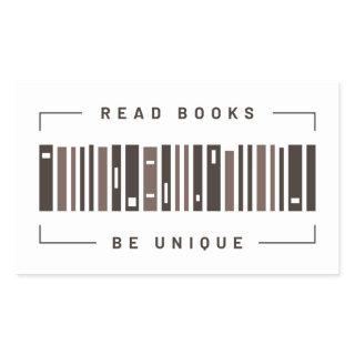 Books Barcode Rectangular Sticker