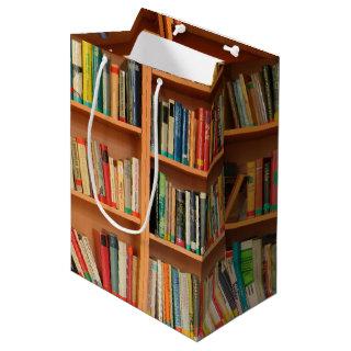 Bookshelf Books Library Bookworm Reading Medium Gift Bag