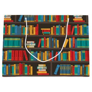 Bookshelf Reading Love Large Gift Bag