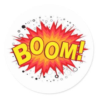 Boom! Classic Round Sticker