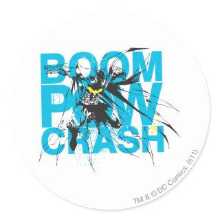 Boom Pow Crash Classic Round Sticker