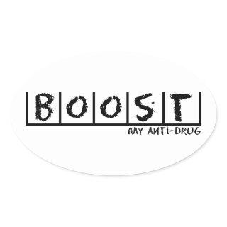 Boost Anti-Drug Oval Sticker