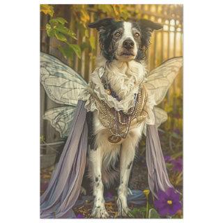 Border Collie Angel Celestial Decoupage Tissue Paper