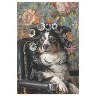 Border Collie Hair Cut Style Pampered Decoupage Tissue Paper