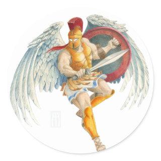 Boreas, Greek God of the North Wind and Winter Classic Round Sticker