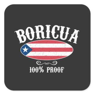 Boricua Puerto Rico 100% Sticker