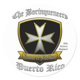 Borinqueneers Classic Round Sticker