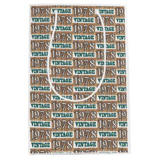 Born in 1978 medium gift bag