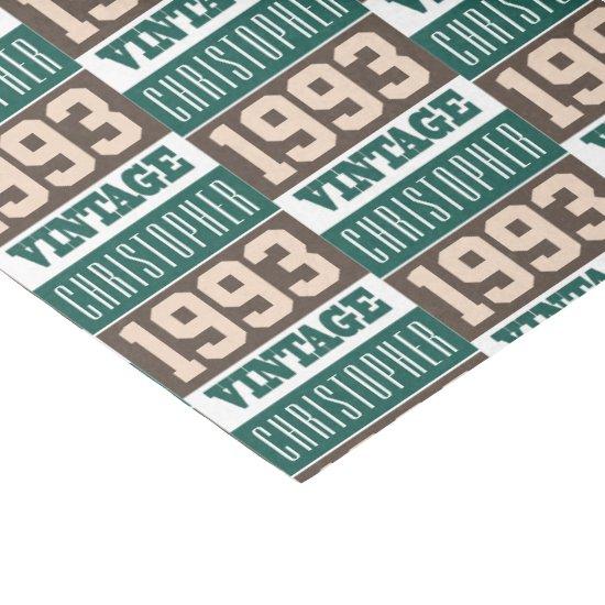 Born in 1993 with Christian Name Tissue Paper