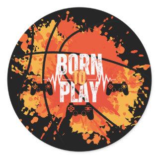 Born to Play Classic Round Sticker