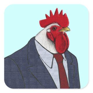 Boss Rooster Square Sticker