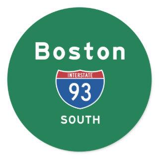 Boston 93 classic round sticker