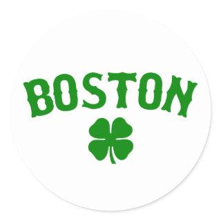Boston Irish Classic Round Sticker