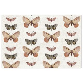 Botanical Butterfly Cottagecore Vintage Decoupage Tissue Paper