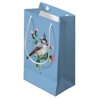 Botanical Thistle Bird Small Gift Bag