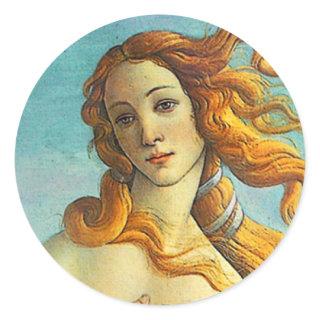 Botticelli Birth of Venus Classic Round Sticker