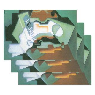Bottle and Fruit Dish by Juan Gris, Vintage Cubism  Sheets