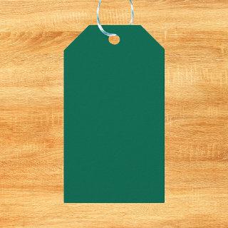 Bottle Green Solid Color Gift Tags