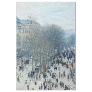 Boulevard des Capucines by Claude Monet Tissue Paper