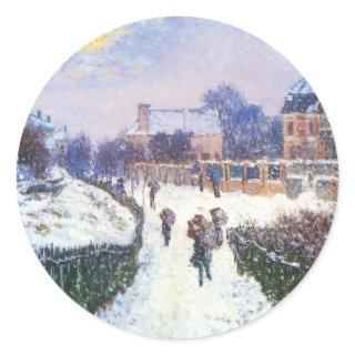Boulevard Saint Denis Argenteuil by Claude Monet Classic Round Sticker