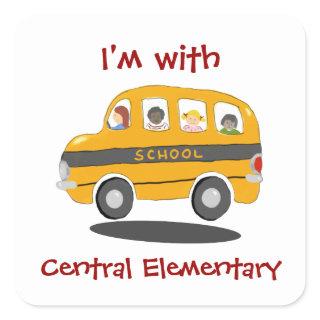 Bouncy School Bus Identification Stickers