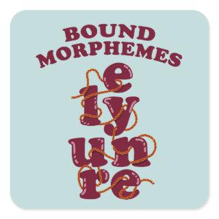 Bound Morphemes Phonics Teaching English Square Sticker