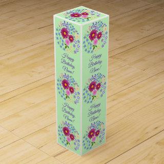 Bouquet of Flowers Wine Gift Box