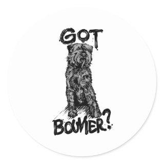 Bouvier De Flandres Gift for Dog Owners Classic Round Sticker